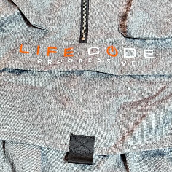 Life Code Progressive Jacket Mens Size Large Cargo Zip Hooded Windbreaker - Picture 5 of 12